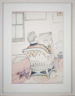 STEINBERG SAUL (1914 - 1999) - PORTRAIT OF ALDO READING | Capitolium Art