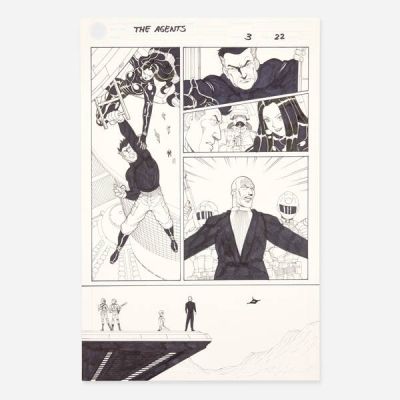 Ben Dunn | Lot 331 - The Agents #3 Story Page 22 Original Art (Antarctic Press, 2003) | Landry Pop Auctions