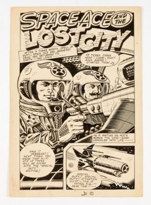 Space Ace and the Lost City original artwork (1960s) by Ron Turner for… | Comic Book Auctions ltd