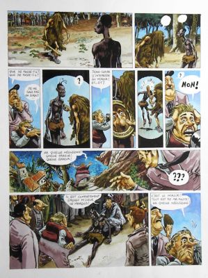 Nicolas Dumontheuil | Le Singe et la Dame Blanche – Planche originale n° 47 | Zic et Bul