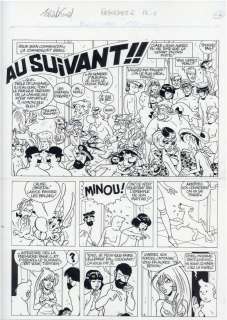 Roger Brunel (né en 1944) - Pastiches 6, Au suivant, 1993