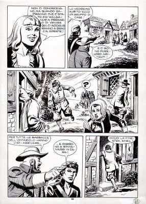Essegesse | Il Comandante Mark n.170 Il Rito di Sangue p.88 | Tavole Originali