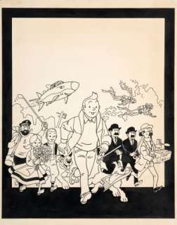 Hergé & Studios | Tintin et le lac aux requins | Artcurial