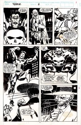 Jorge Zaffino | Terror Inc. #6 p.11 (The Punisher) | Tavole Originali