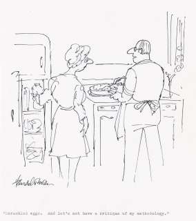 (NEW YORKER) J. B. HANDELSMAN (1922 - 2007) "Scrambled eggs. And let’s not have a critique of my methodology." | Swann Galleries