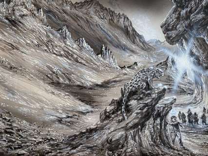 Royo, Luis - Original acrÃ­lico - Escena ciencia ficciÃ³n - (1998) | Catawiki