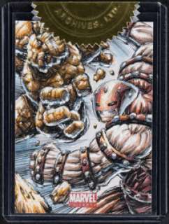2011 Rittenhouse Marvel Universe - The Thing vs Juggernaut by Anthony Tan - Sketch Card | Heritage