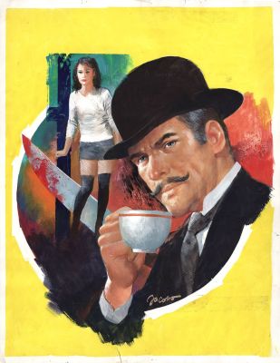 Carlo Jacono | Copertina I Classici del giallo Mondadori n.661 “Sono un’assassina?” (Agatha Christie) | Tavole Originali