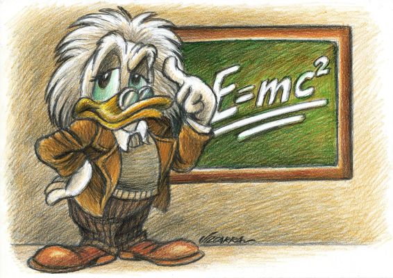 Scrooge McDuck as Albert Einstein | Corner4art