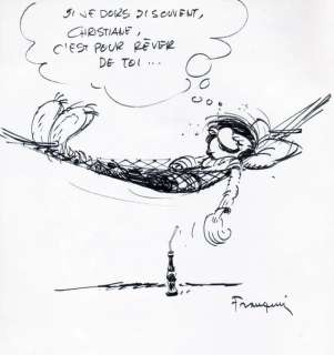Franquin. Dessin original dédicacé | BDEnchères