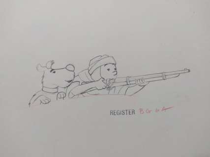 Tintin - Big portfolio of Original drawings - Tintin & Milou, tournesol - Le Crabe aux Pinces d’Or (1960’s) | Catawiki