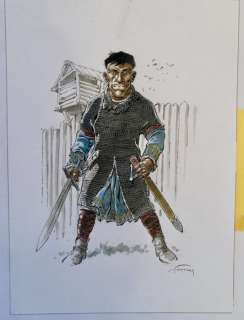 Les tours de Bois-Maury - Aquarelle originale - Aymar de Bois-Maury - (2015) | Catawiki