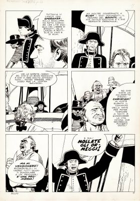 Attilio Micheluzzi | Gli ammutinati del Bounty p.11 | Tavole Originali