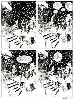 Marc Hardy | Pierre Tombal, planche originale à l’encre de chine. | Septimus