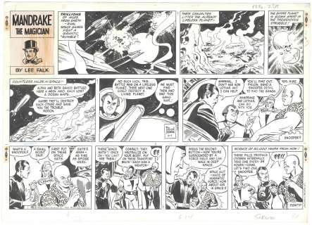 Falk & Davis | Falk & Davis - Mandrake 6/1/1969 Original Sunday Page Art | Russ Cochran