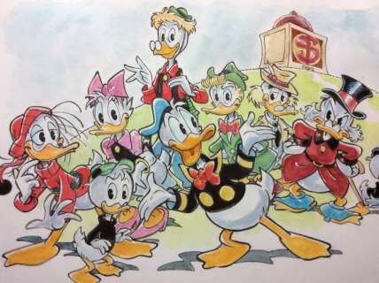 Donald Duck - â€œAmici di Duckburgâ€ - Loose page - Unique copy - (2019/2019) | Catawiki