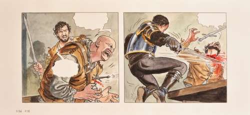 Manara, Milo | Manara, Milo - Strip original couleur - Borgia T3 - Les Flammes du BÃ»cher - (2008) | Catawiki