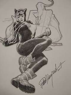 Elena Casagrande - Batman - Catwoman Illustrazione originale di Elena Casagrande - Page volante - Exemplaire unique - (2017/2021)