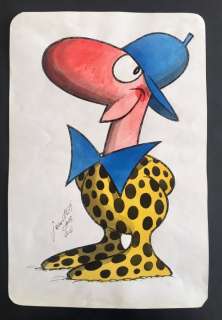 Benito Jacovitti | Jacovitti - illustrazione originale firmata - Page volante - Exemplaire unique - (1976) | Catawiki