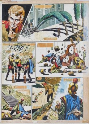Don Lawrence, Trigië « la cité interdite », page originale | Comic Art Masters