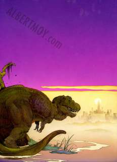 William Stout - Ray Bradbury: Dinosaurs Tales Issue 1 Page Cover