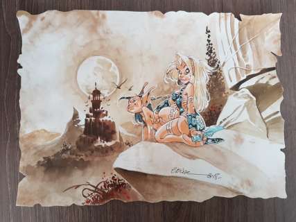 Crisse | Crisse - Originele aquarel - Atalante - (2018) | Catawiki