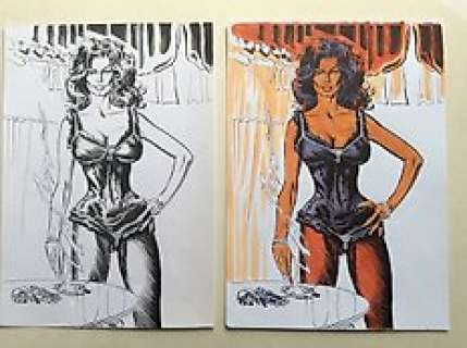 Lamy, Fabrice - Fabrice Lamy - Dessin original - Colt Walker - Page volante - (1997)