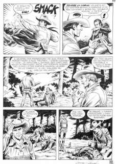 Giacomo Danubio | Tex n. 661 - G. Danubio - 2x Tavole originali "Ricercato vivo o morto!" - Page volante | Catawiki