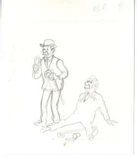 Studios Hergé | Tintin / Kuifje - Originele schets - OLA ijs (België) 1974 - Page volante - (1973) | Catawiki