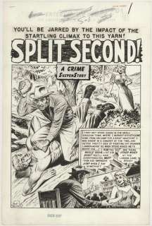 166: Kamen Shock #4 8p Split Second original comic art | Russ Cochran