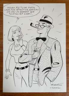 Tibet | Tibet - Original drawing - Ric Hochet & Nadine - Hommage Ã  Rip Kirby - (2008) | Catawiki