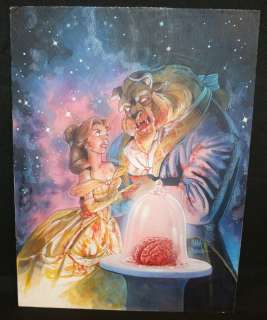 Matt Busch - beauty and the feast painting - beauty and the beast zombie parody - signed