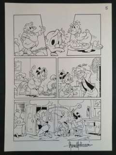 Lara Molinari | Lara Molinari - Zio Paperone Supereroe - Tavola Origniale Firmata - Page volante - (1995) | Catawiki