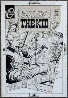 Jose Delbo | Delbo - BILLY THE KID #73, Cover Art, 1969 | Russ Cochran