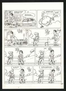Malik - Planche originale - Histoire en 3 planches - Cupidon