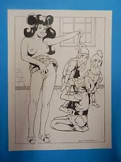 Luciano Bernasconi | Biancaneve & Co. - 4x Illustrazioni Originali Saint Germain - Page volante - Exemplaire unique - (1990/2010) | Catawiki