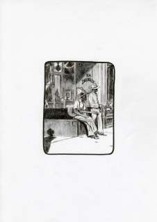 Frantz Duchazeau – Les derniers jours de Robert Johnson – Illustration originale 01 - Frantz Duchazeau – Les derniers jours de Robert Johnson – Illustration originale 01