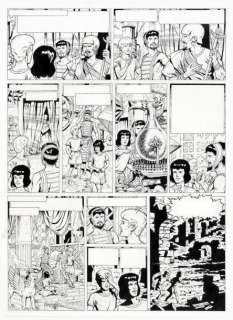 Martin, Jacques | Alix Encre de chine pour la planche 6 de l’album Â«Le spectre | Coutau Bégarie