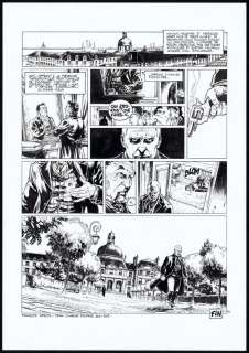 Jean Charles Poupard - planche originale (corrections Ã  l‘encre blanche) - Le protocole Hypnos - Jack L‘éventreur