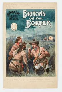 Britons On The Border original cover artwork for Buffalo Bill Library… | Comic Book Auctions ltd