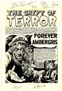 Jack Davis | Davis - FOREVER AMBERGRIS, TALES FROM THE CRYPT #44 (Oct-Nov 1954) | Russ Cochran