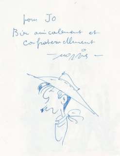 Morris. Dessin original dédicacé | BDEnchères