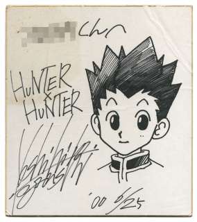 Togashi Yoshihiro Hand drawing shikishi "HUNTER × HUNTER" | Mandarake (Big Web)