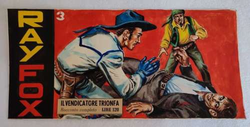 Pietro Gamba - Ray Fox - Originale di Copertina Raccoltina n. 3 - (1954)