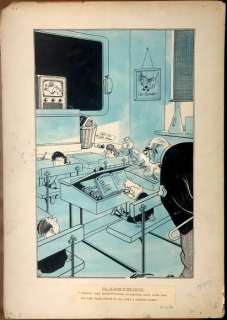 Joseph Lee (1901 - 1975) | Lee, Joseph - Grote originele tekening voor spotprent - ’London Laughs’ - (1952) | Catawiki