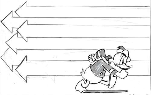 Tony Fernandez, Disney Artist | Donald Duck "One Direction" - Original Preliminary Sketch - Tony Fernandez | Catawiki