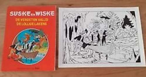 Paul Geerts | Suske en Wiske - Originele cover - De vergeten vallei / De lollige lakens - (1981) | Catawiki