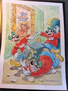 Alessandro Gottardo | Donald Duck - â€œIl furto maldestroâ€ - Page volante - Exemplaire unique - (2021/2021) | Catawiki