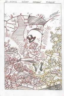 Esteban | Esteban - Original Coversketch by Esteban - Scrooge McDuck - Page volante | Catawiki
