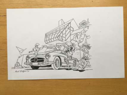 Kuijpers, Henk | Franka - Vrij werk: Mercedes Benz 300SL Gullwing - (2021) | Catawiki